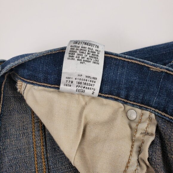 Levis 6 Short Bootcut 515 Blue Wash Women Jeans Denim Petite - Picture 8 of 14